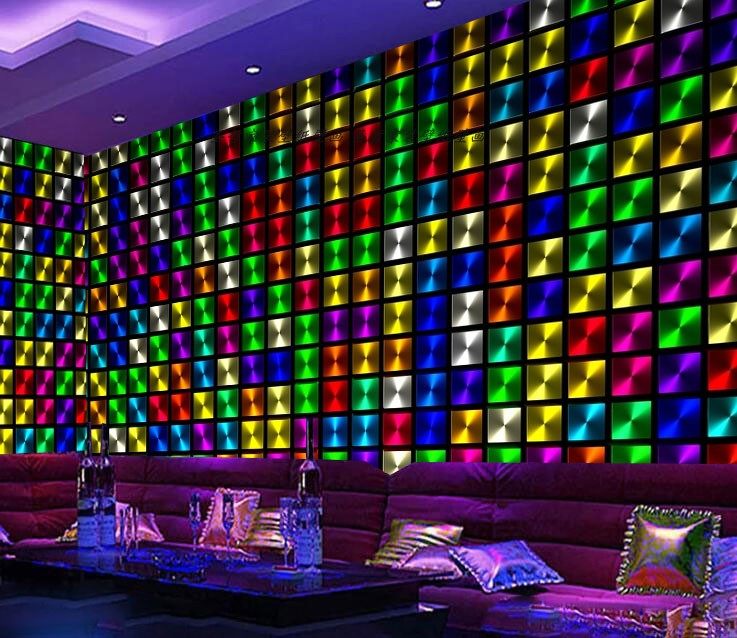 定制ktv包厢背景墙壁纸壁画高档酒吧墙纸墙布定制壁画