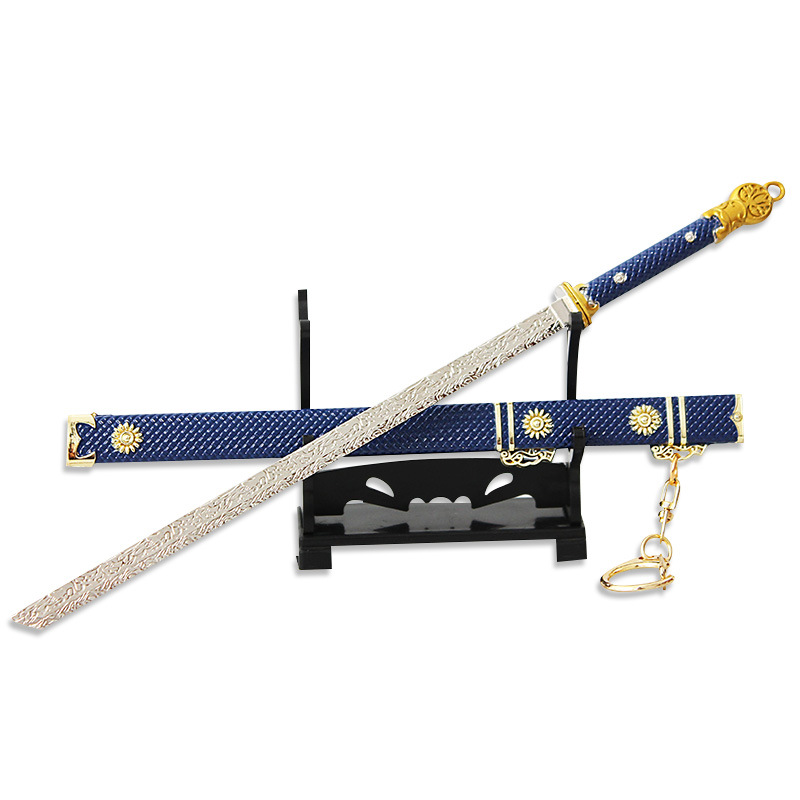 灵珑动漫周边白月魁唐横刀横刀带鞘刀22cm兵器模型钥匙扣游戏