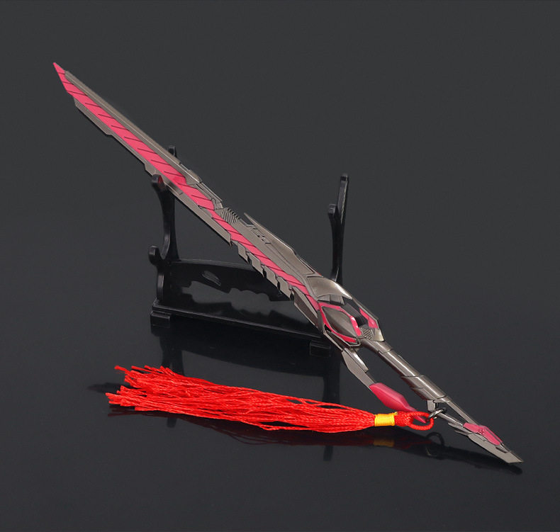 星空动漫周边罗峰九系血战刀22cm金属武器模型飞镖游戏