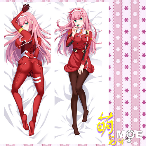 萌宅darlinginthefranxxzerotwo抱枕二次元动漫毛绒