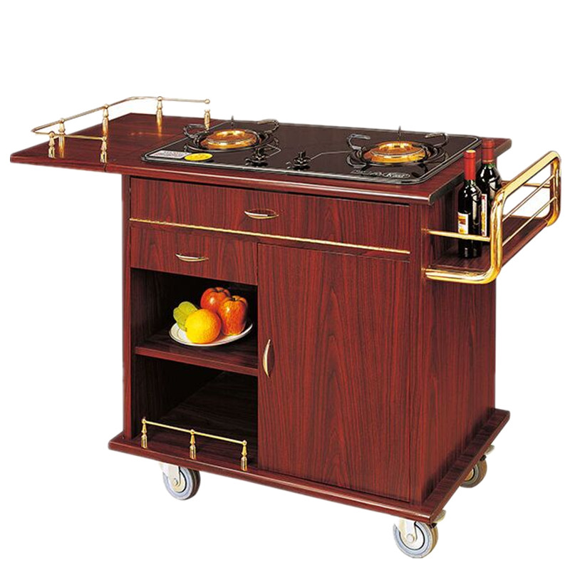 餐车酒店移动双头手推自助自助餐餐饮鲍鱼车豪餐车