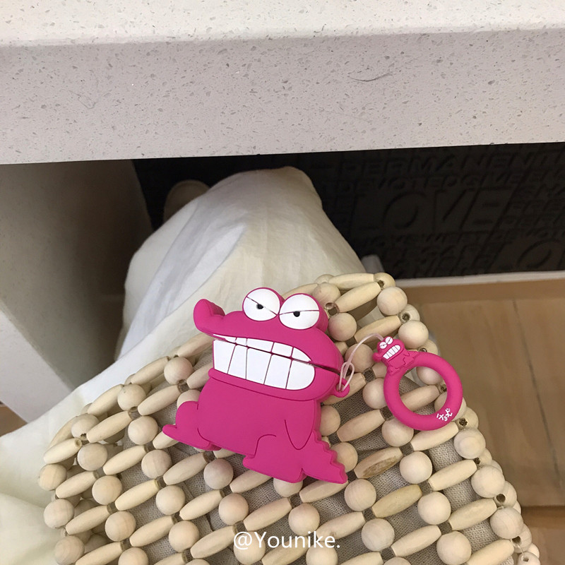 韩国ins网红同款可爱小鳄鱼情侣airpods12代无线耳机保护套