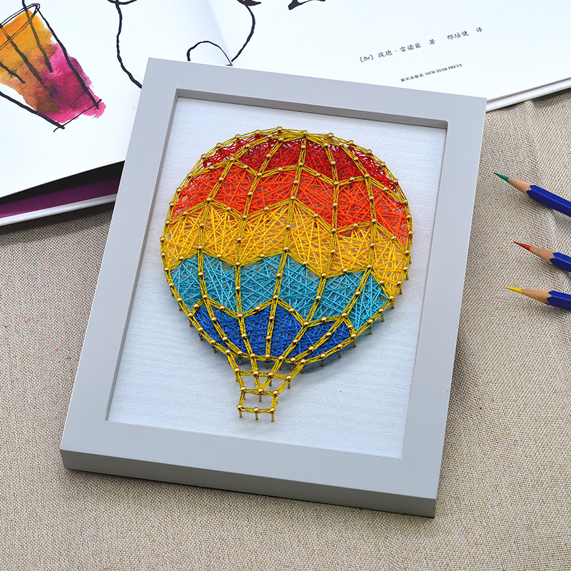 弦丝画钉子摆件手工绕线画diy制作材料包手作装饰diy