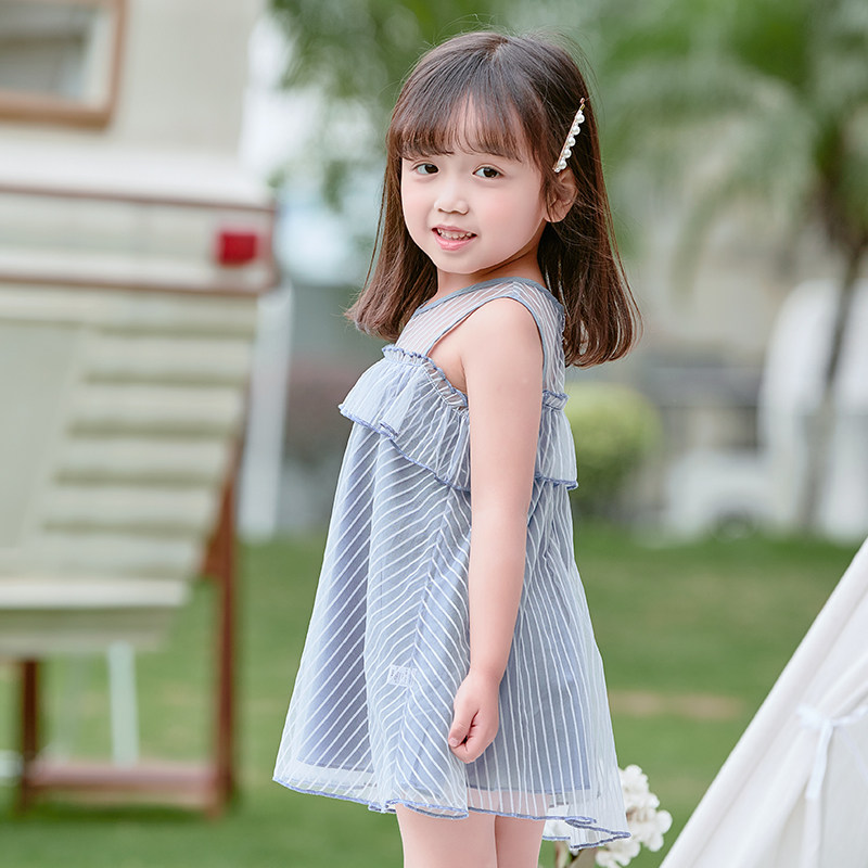 女宝宝连衣裙夏季2019新款夏装小童背心儿童1岁3女孩洋气女童裙子