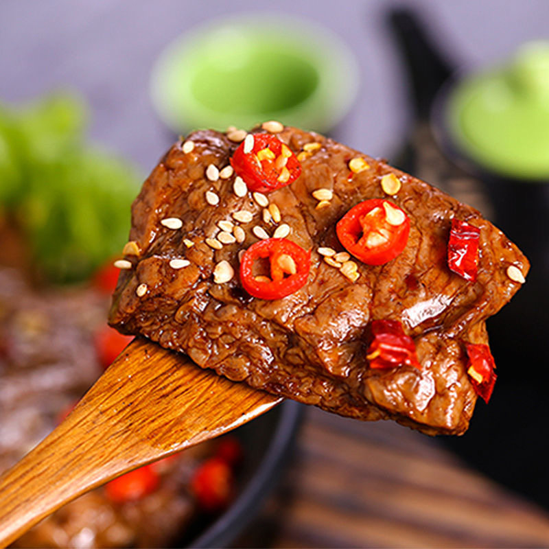 徽家铺子烤素500g手撕豆腐干豆制豆制品品素牛排素肉