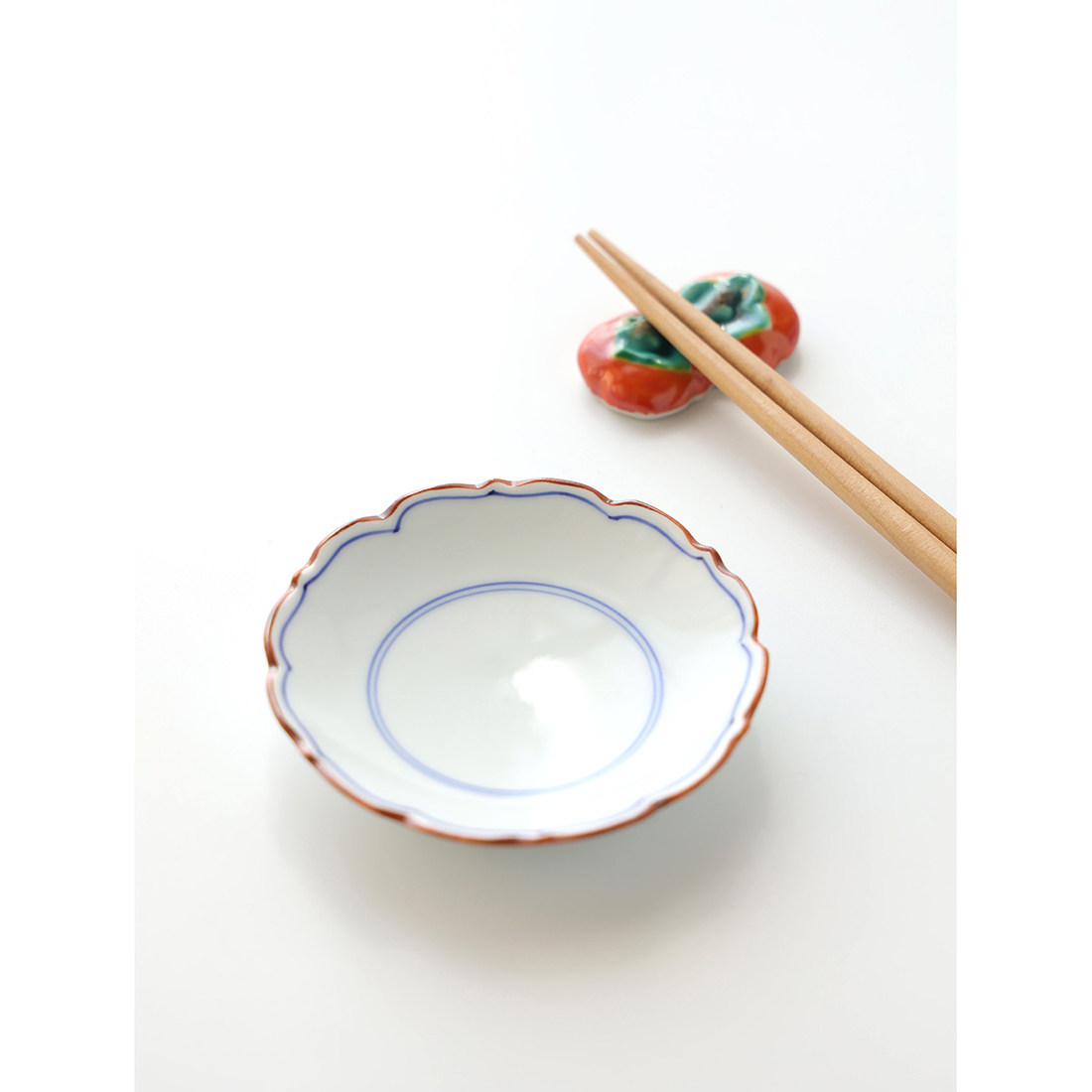 日本原装进口有田烧花型小菜陶瓷深碟日式料理小碗蘸料小碟子餐具