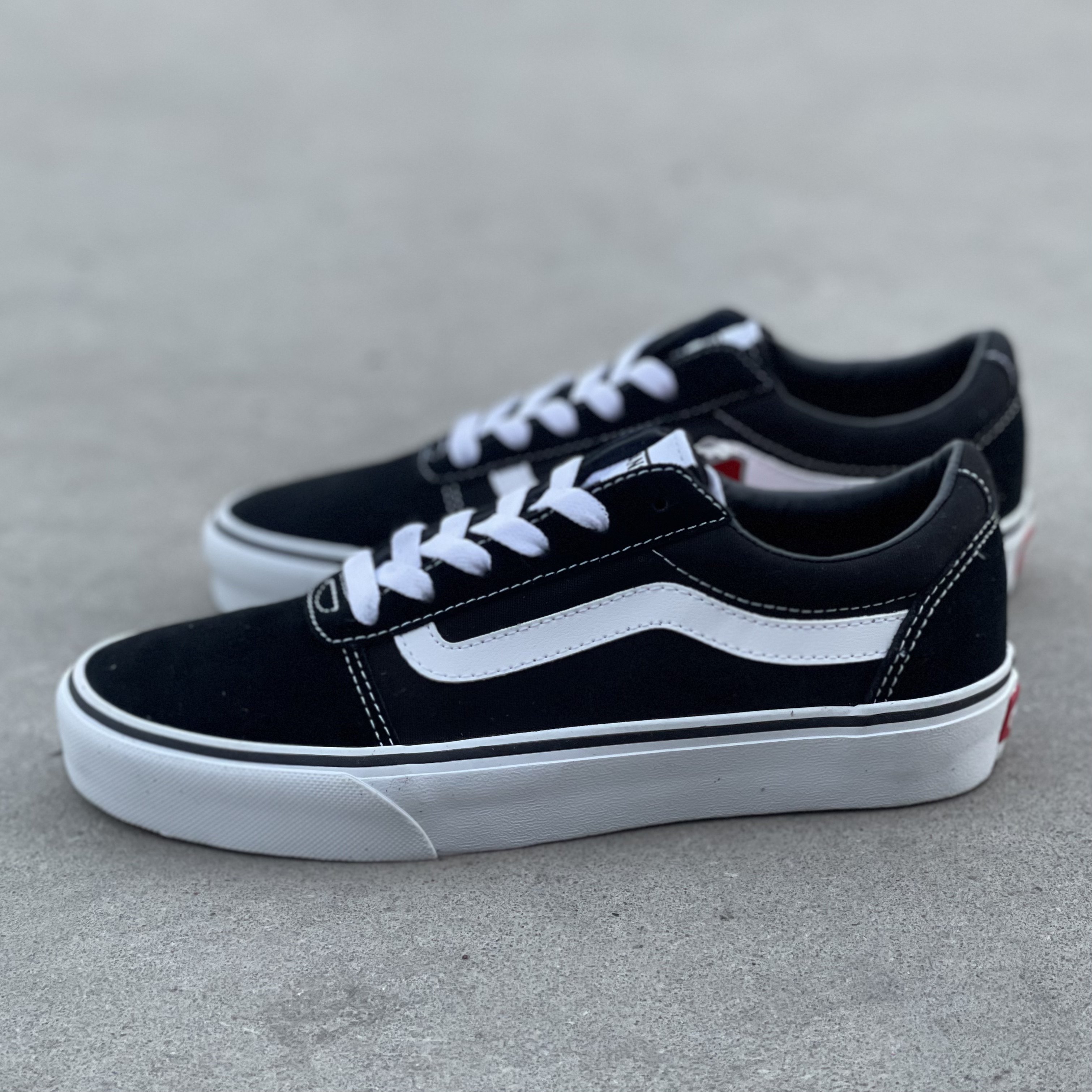 vans经典黑白ward低帮男女情侣帆布休闲板鞋板鞋