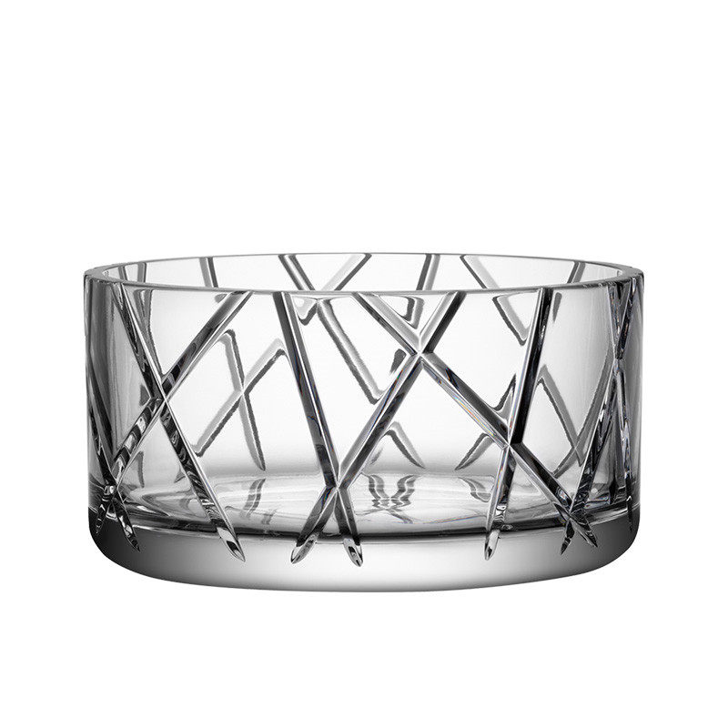 瑞典orrefors水晶玻璃explicit北欧家用水果沙拉果盘碗