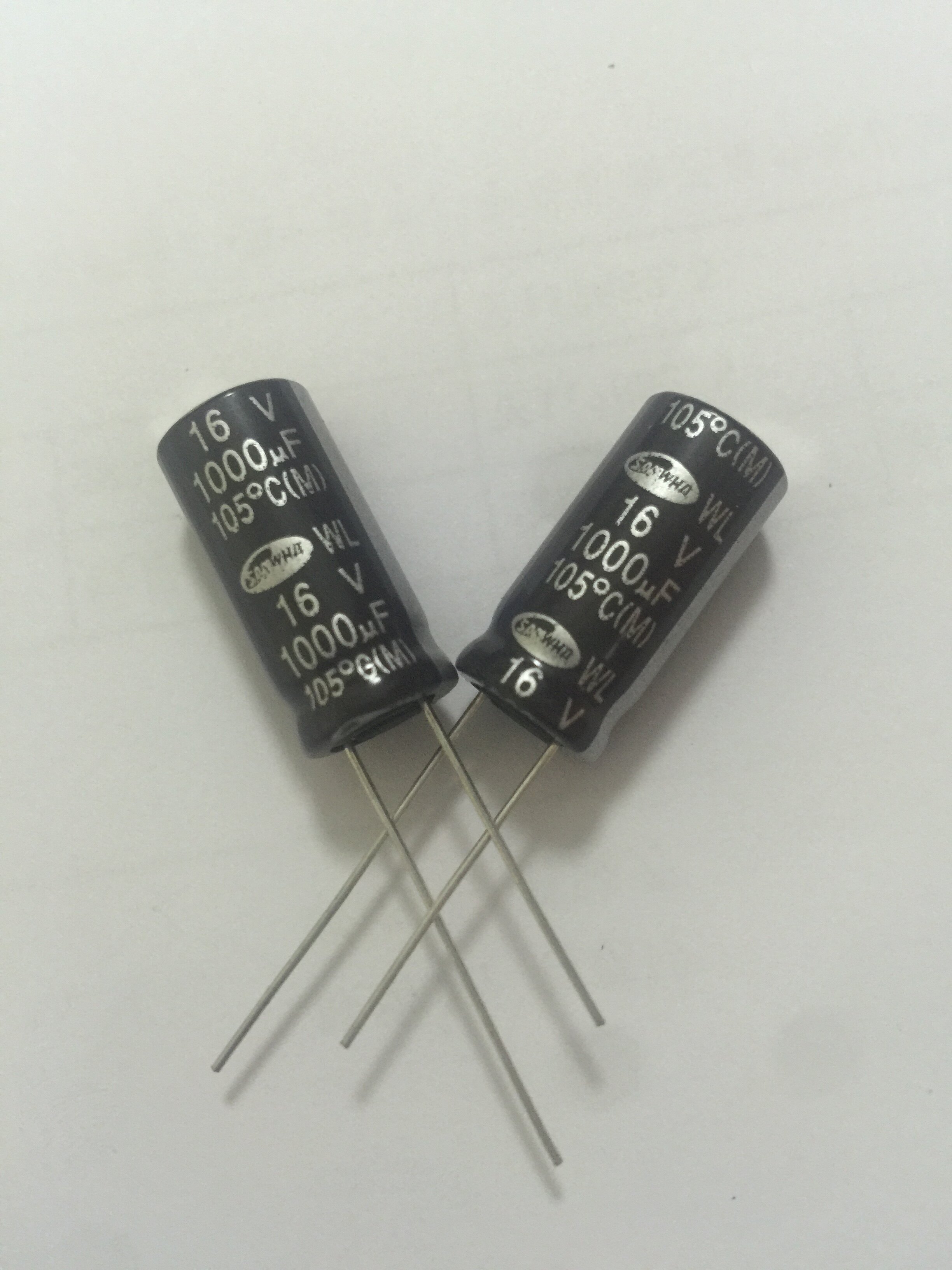 smawha电容16v1000uf10x20wl系列105度高频韩国三和电容器