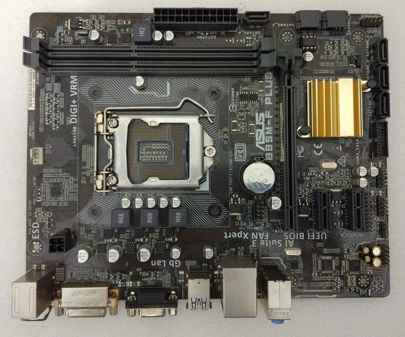 asus华硕b85m-fplusb851150针cpu全集集成主板主板