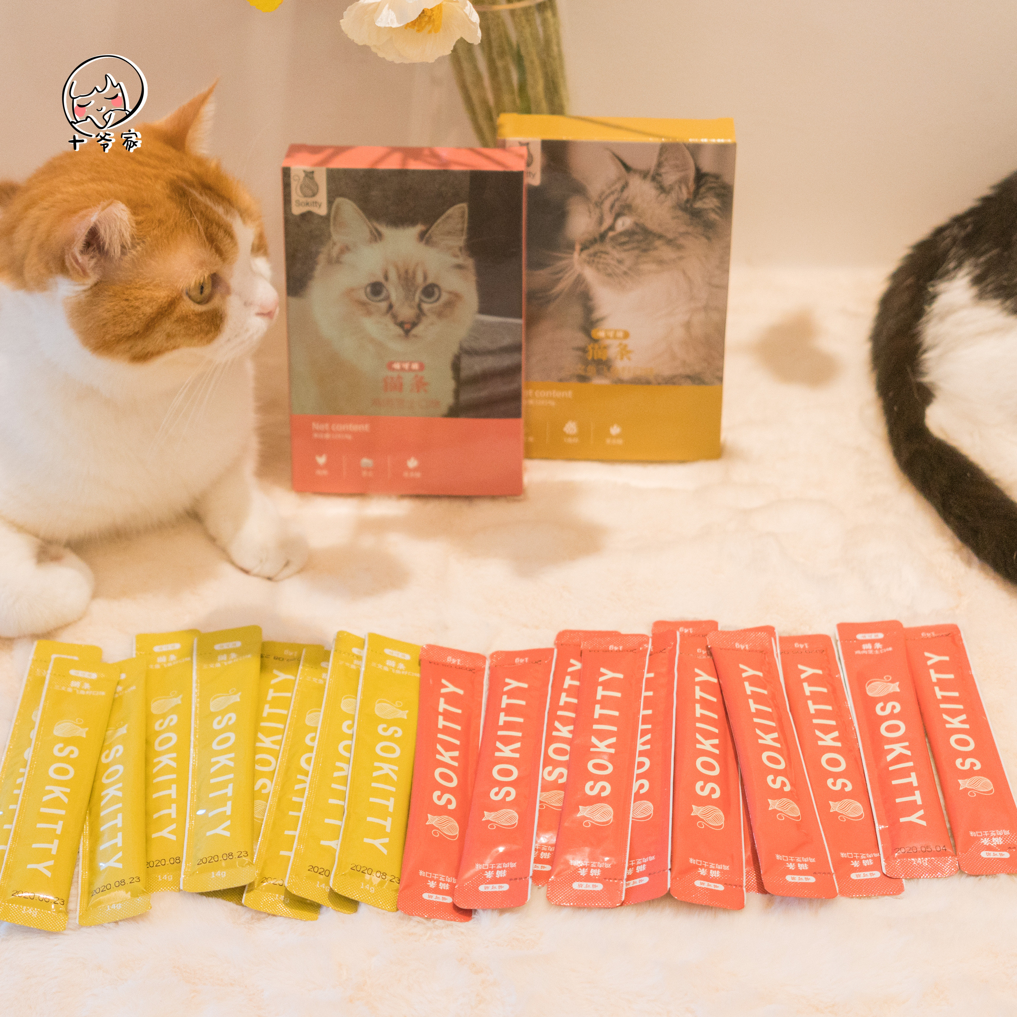 十爷家喵可液体猫条4盒包邮成猫幼猫零食营养猫咪特色零食