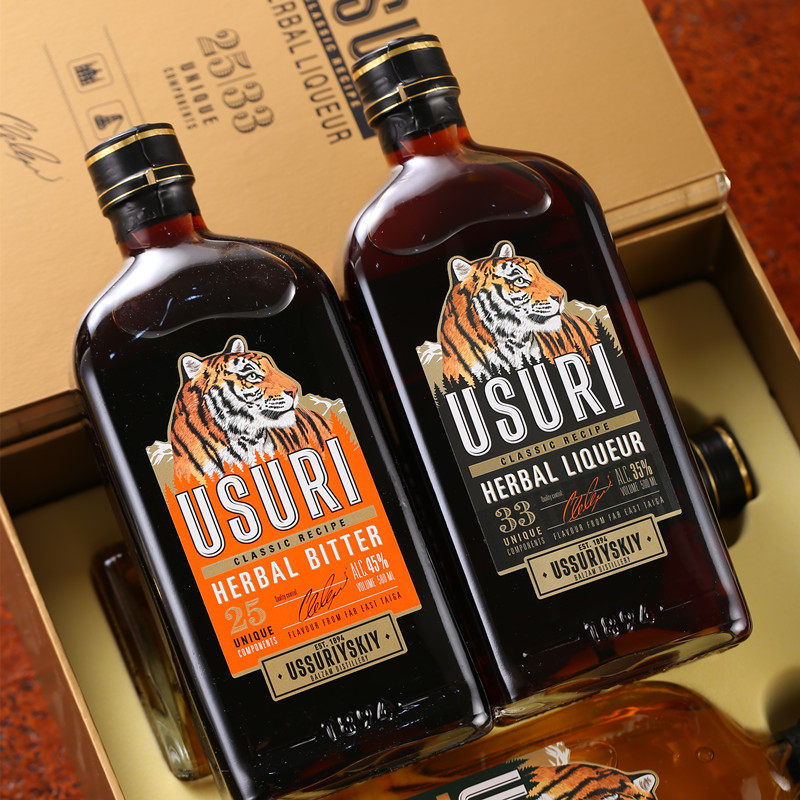 俄罗斯进口巴里赞姆虎头酒虎酒蜜酊强酊草酊酒养生配制酒