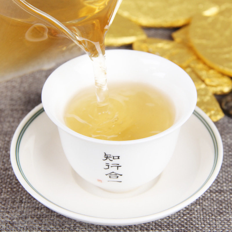 云南普洱金叶子勐海茶区古树黄金叶普洱茶生茶新款金叶子500g