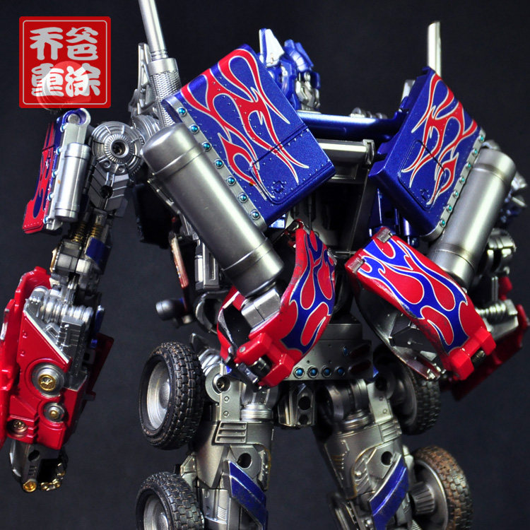 乔爸重涂 变形金刚 电影5 mpm04 mpm4 擎天柱 lt02 op 改造 战损