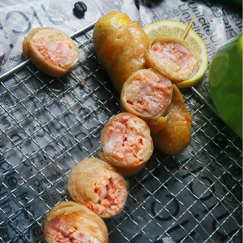 鸡腿肉卷鸡肉爆汁卷爆烧烤油炸半成品新鲜冷冻生鸡肉