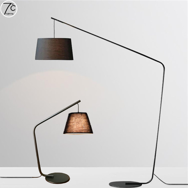 钓鱼长杆落地台灯ins风简简约创意创意设计设计师装饰落地灯