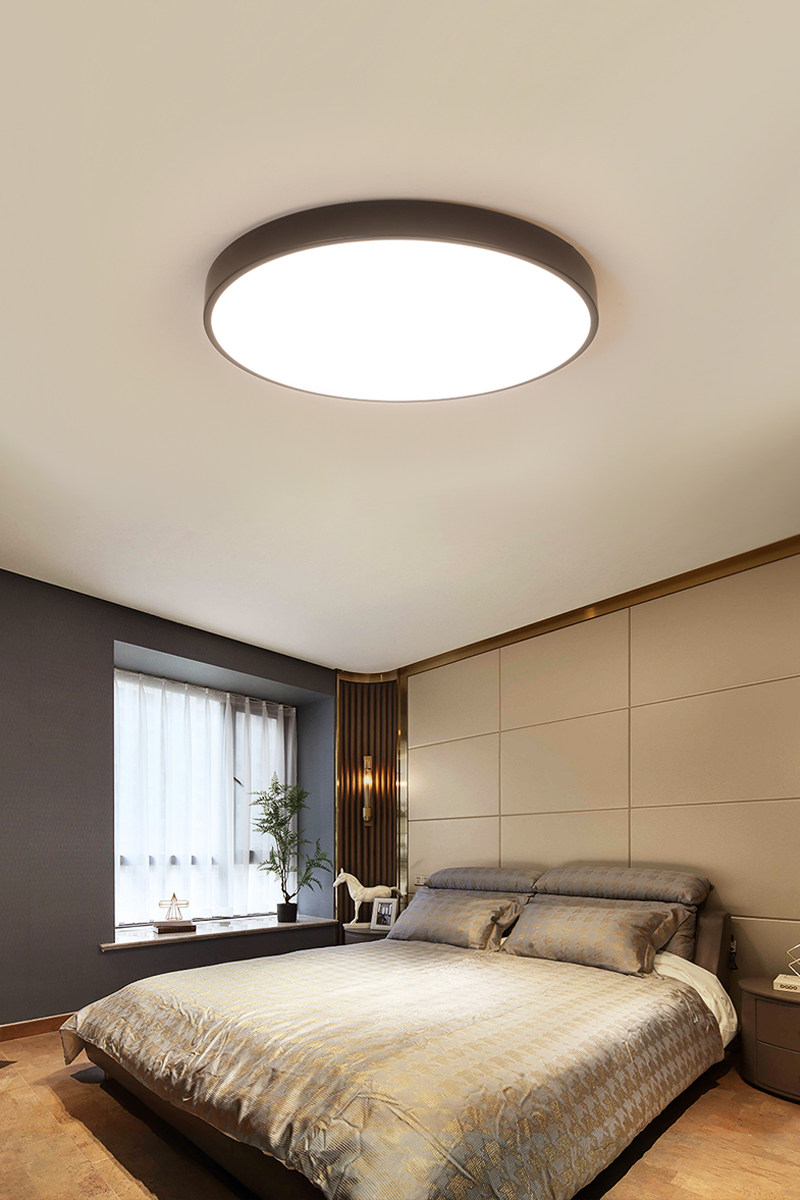 北欧圆形led吸顶灯卧室创意简约现代客厅家用书客厅吸顶灯