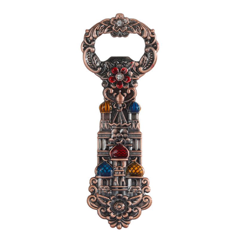 开瓶器啤酒俄罗斯锡器城堡新疆特色锡制工艺品复古开瓶器