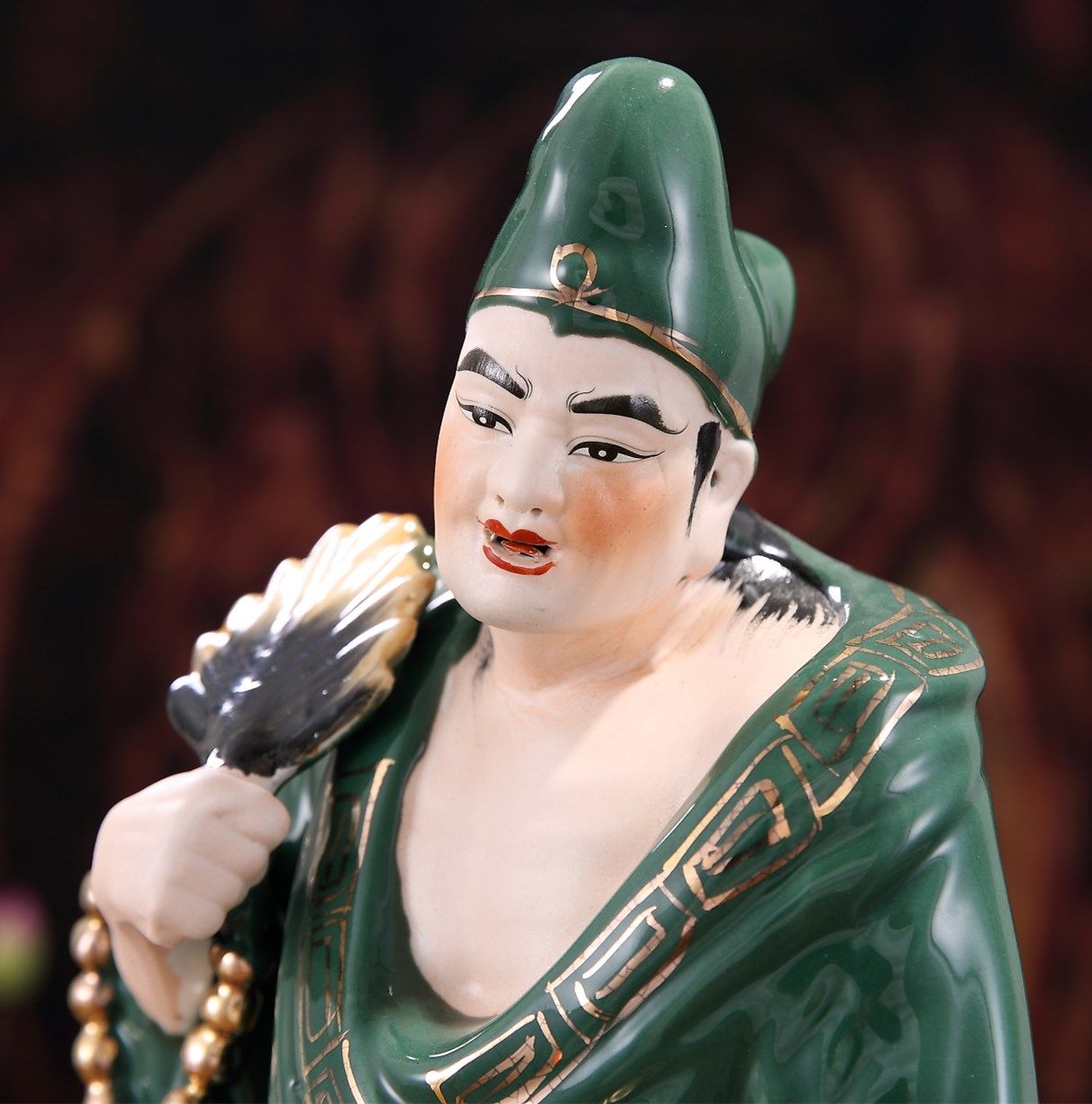 家居济公陶瓷佛像活佛雕塑雕塑家客厅办公室装饰品摆件