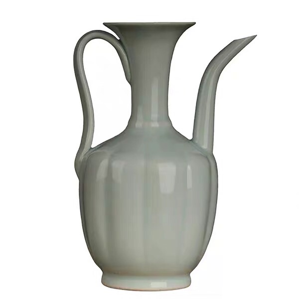 宋代茶壶影青小号汤瓶莲花温茶酒壶知否鹤唳华亭茶杯