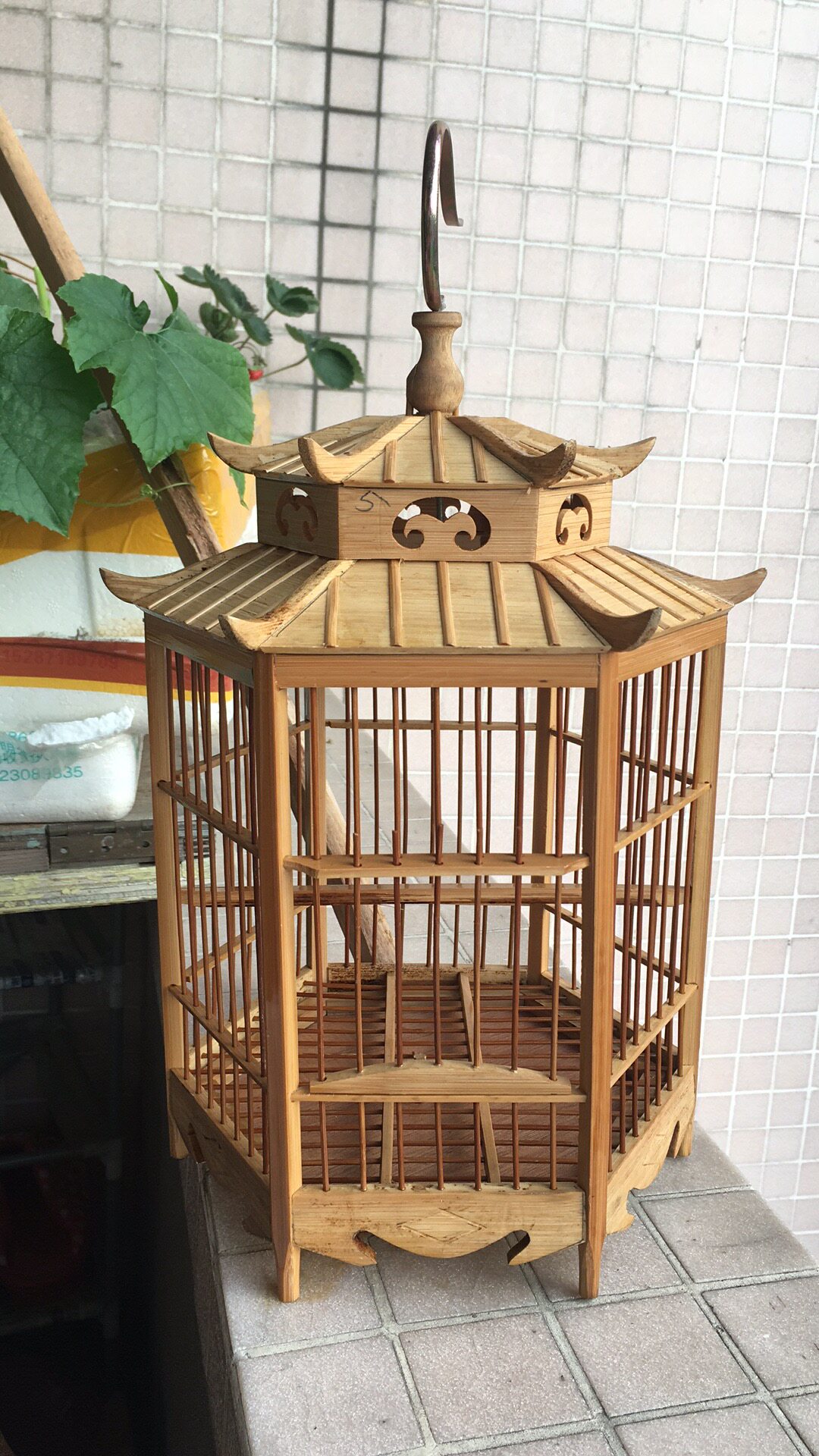 笼子六角亭相思小鸟绣眼小型鸟笼新款手工笼子