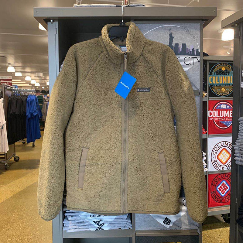 Columbia哥伦比亚男士户外休闲毛绒外套立领抓绒衣保暖御寒秋冬
