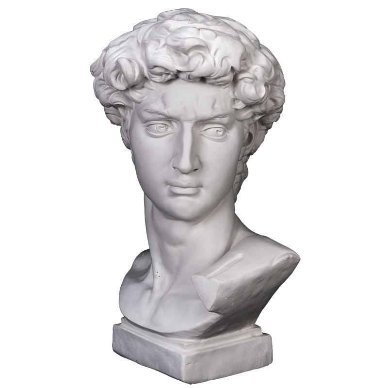 大卫石膏像人物头像小美术素描教具模型雕像婚庆家居办公雕塑摆件