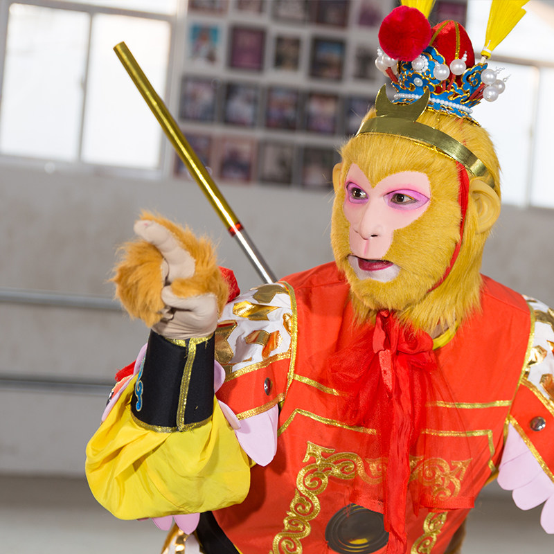 影视美猴王演出服表演服装孙悟空全套面具头套于尚服饰