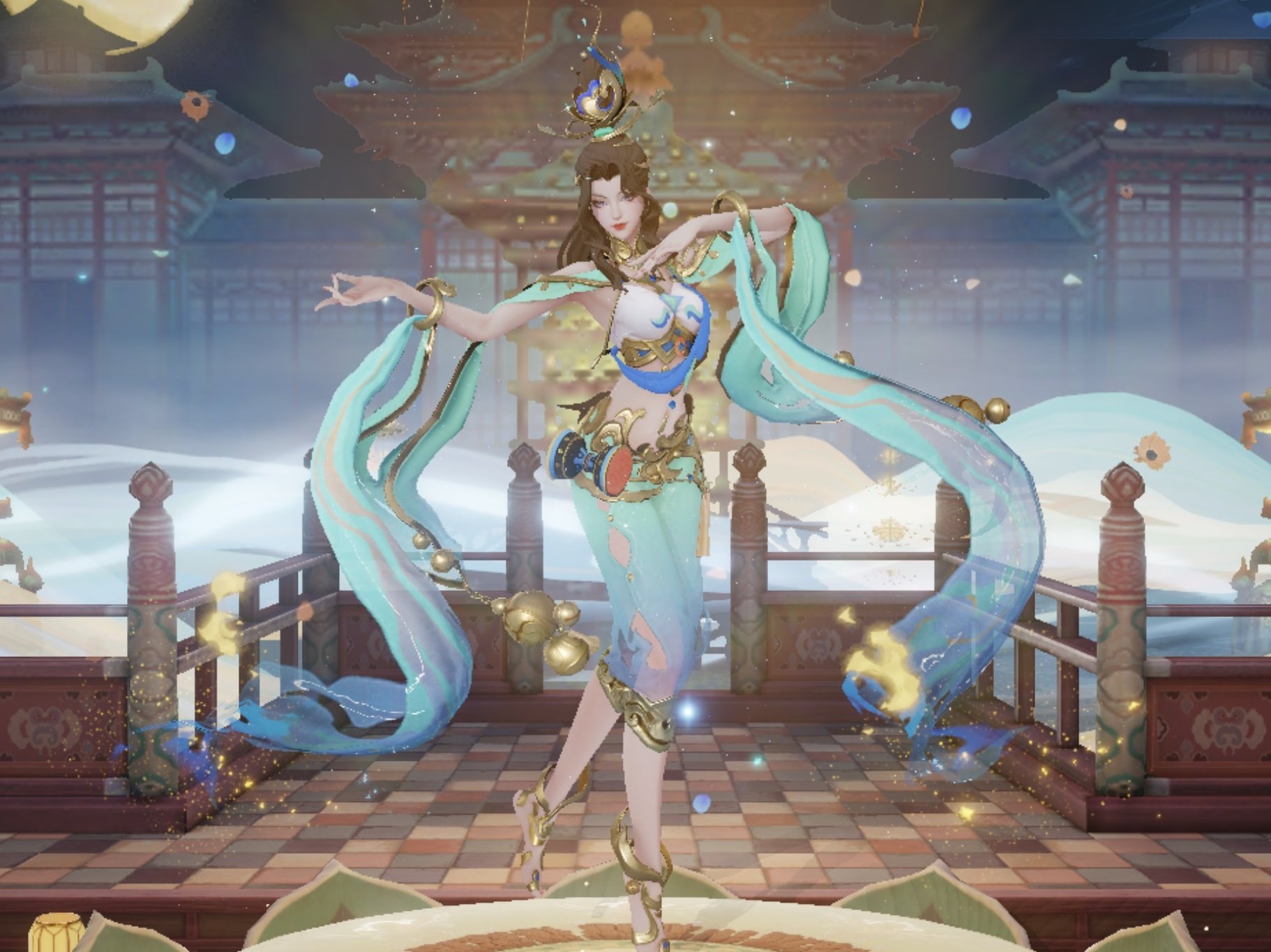 私人订制王者荣耀貂蝉遇见胡旋cosplay女装假发cosplay配件