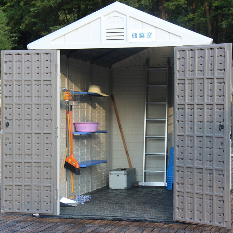 户外组合屋花园工具房间庭院储物杂物收纳房组装移动房别墅简易房
