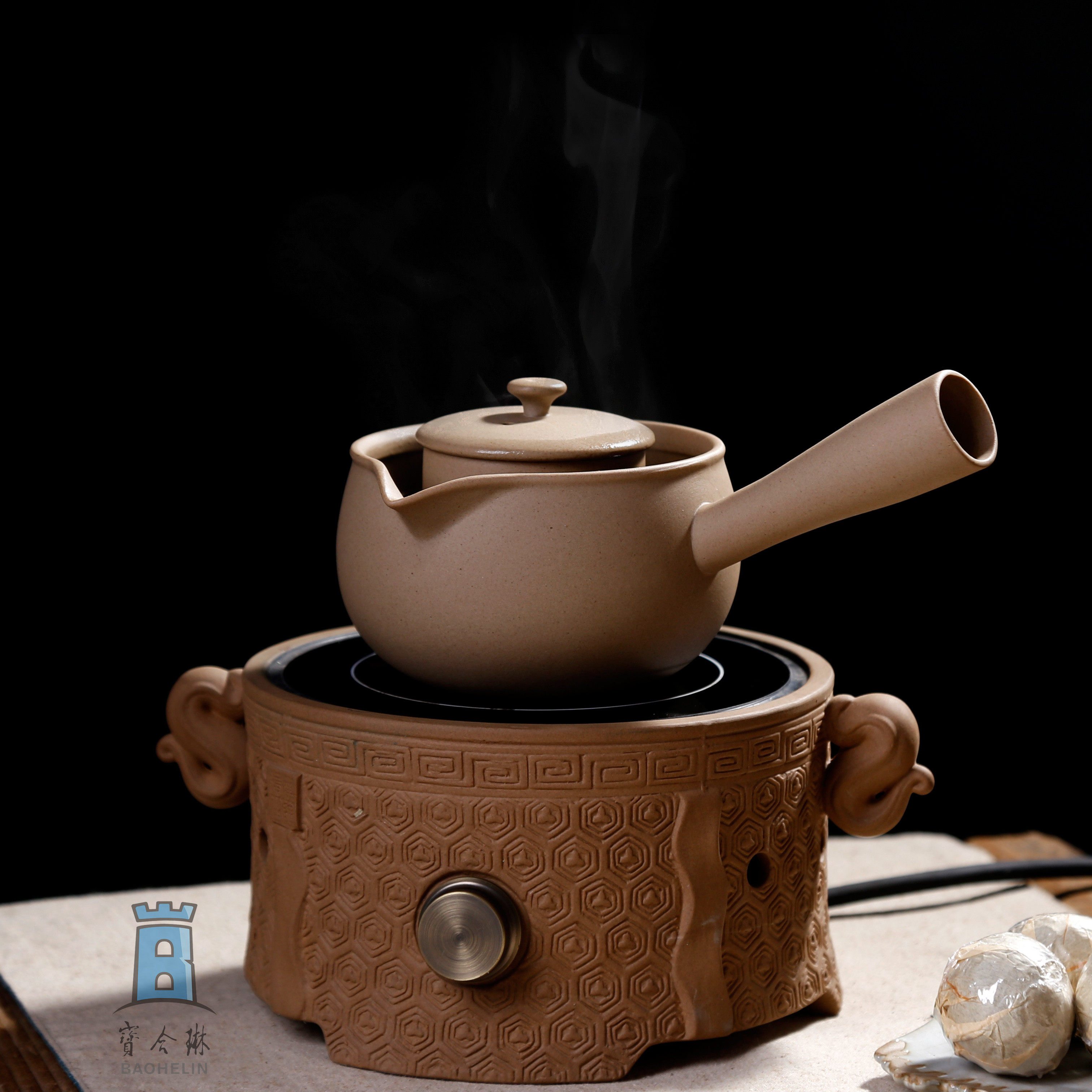 宝合陶制泡茶迷你茶侧把茶白茶壶琳煮专用小青茶壶