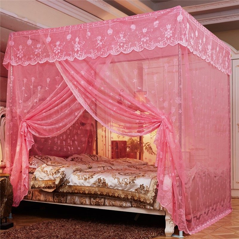 蚊帐夏季家用老式木床15米18m加厚宫廷传统蚊帐