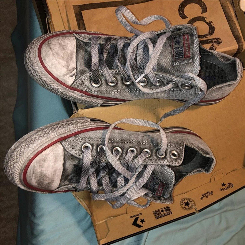 代购正品converseallstar匡威做旧小脏烟熏男女帆布鞋