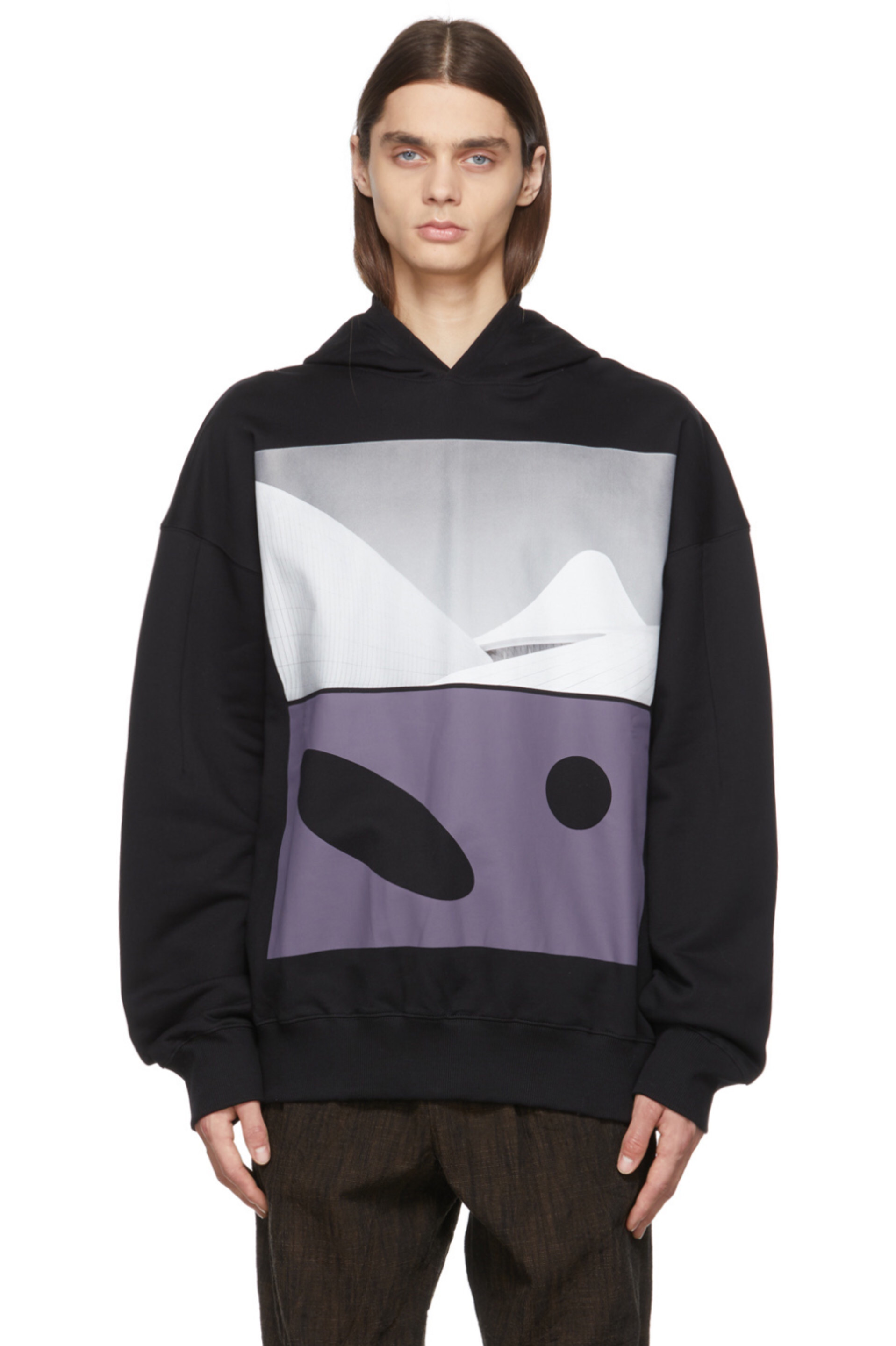 gi海外代购acoldwall21fw新款多色图案印花连帽卫衣