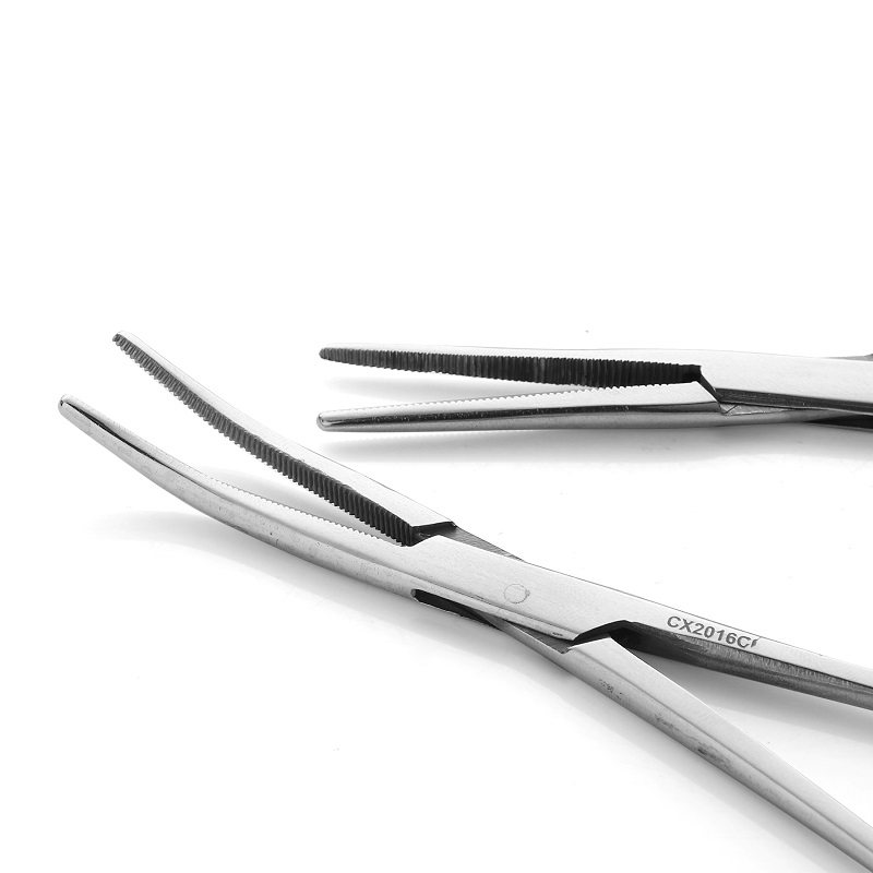 不锈钢止血钳拔火罐夹镊子火罐钳宠物手术钳子酒精钳直头弯头