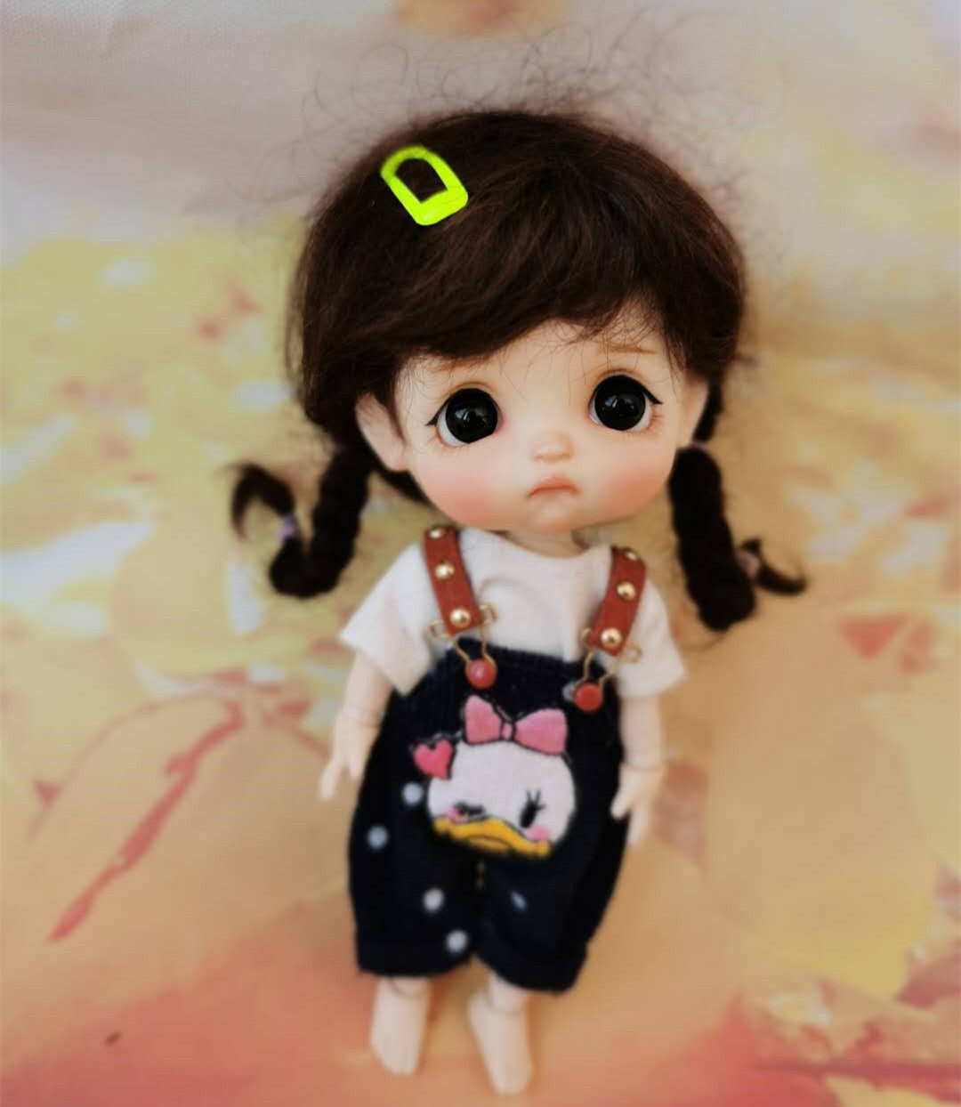 ob11委屈微笑黏土娃手工捏脸改娃改妆订制定金bjd娃娃