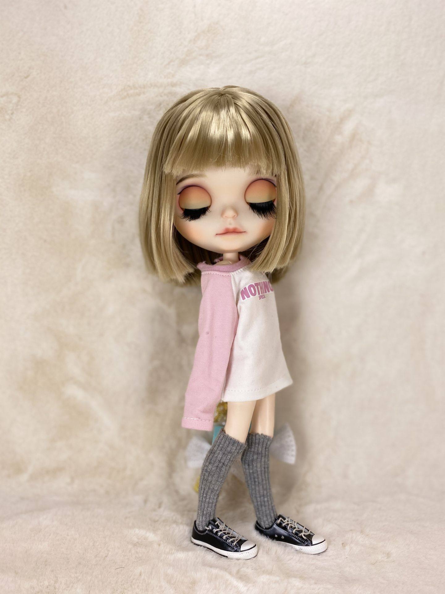 hobgoblin小布改娃嘴巴金发碧眼刘海可爱女孩私人娃娃