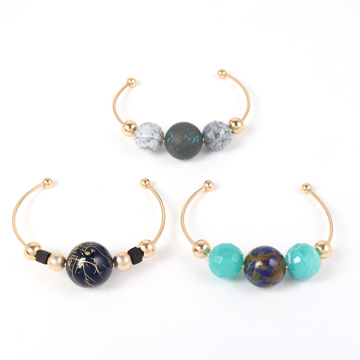 手镯原创设计开发欧美风饰品精美多色流行行款串珠手镯