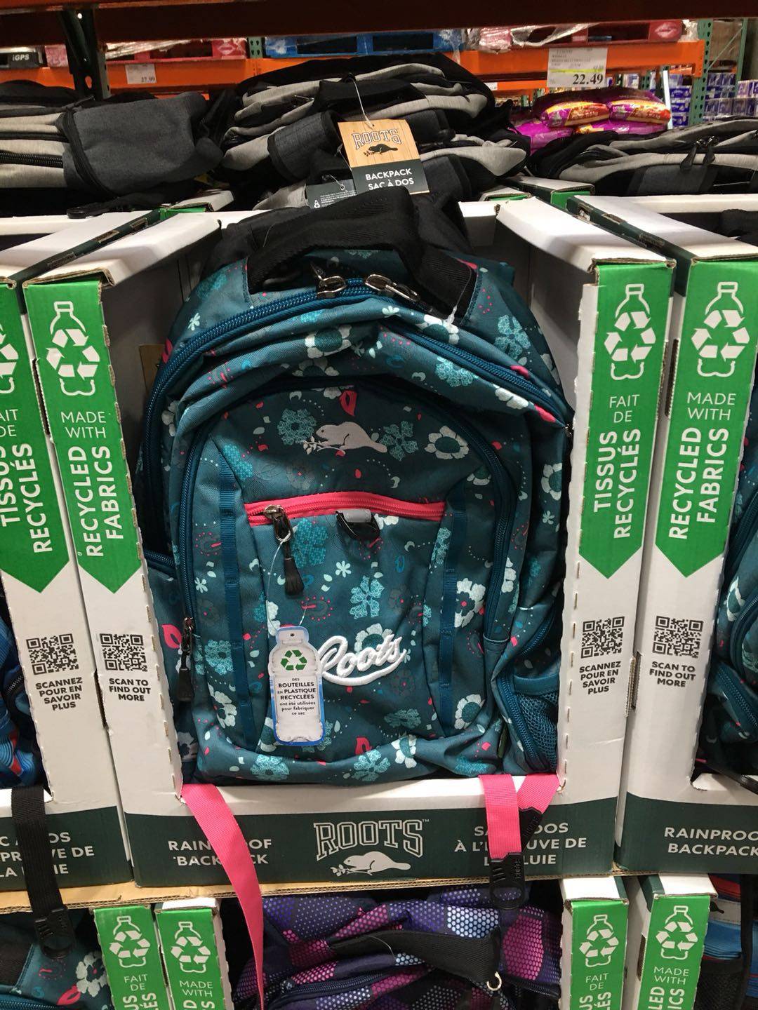 2020新款加拿大roots双肩背包书包五色可选双肩背包