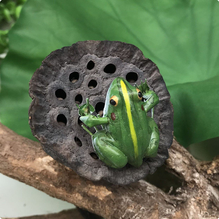 仿真动物昆虫模型青蛙蛤蟆泥塑艺术品书房客厅冰箱磁性贴