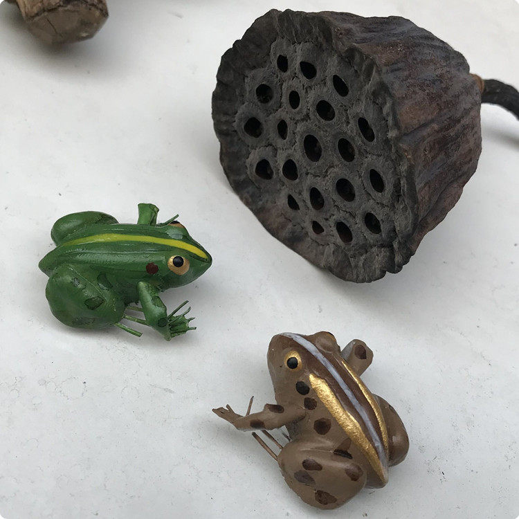 仿真动物昆虫模型青蛙蛤蟆泥塑艺术品书房客厅冰箱磁性贴
