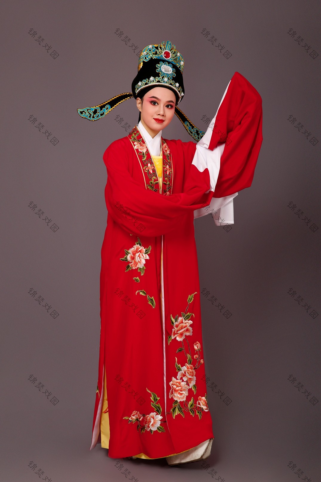 大红舞台服装戏剧戏曲小生王君安洞房结婚君安民族服装