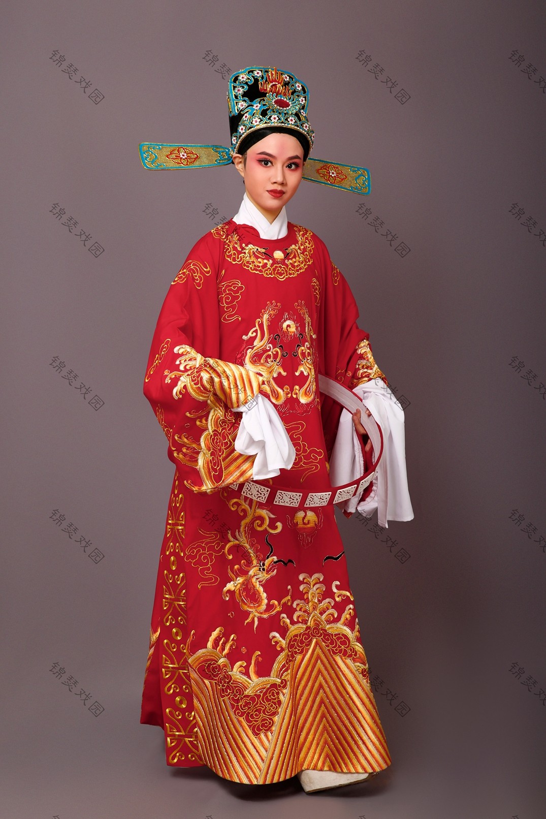 越剧粤剧闽剧歌仔高档改良状元龙袍蟒袍民族服装