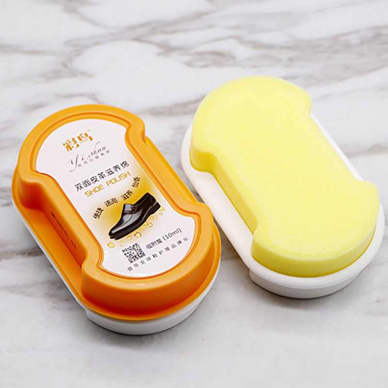 鞋油无色海绵多功能擦鞋神器鞋刷皮衣擦拭光油鞋油