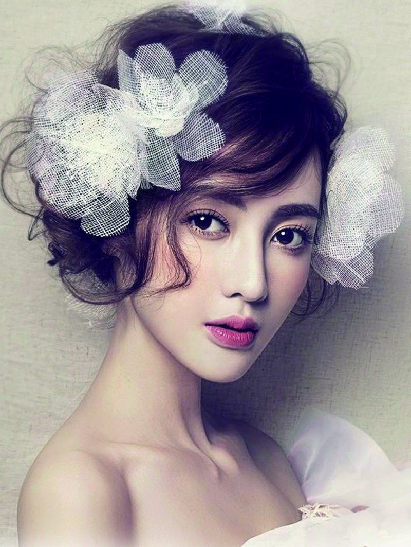 新娘妆容彩妆造型化妆学校装饰画美容店壁画工作室现代装饰画