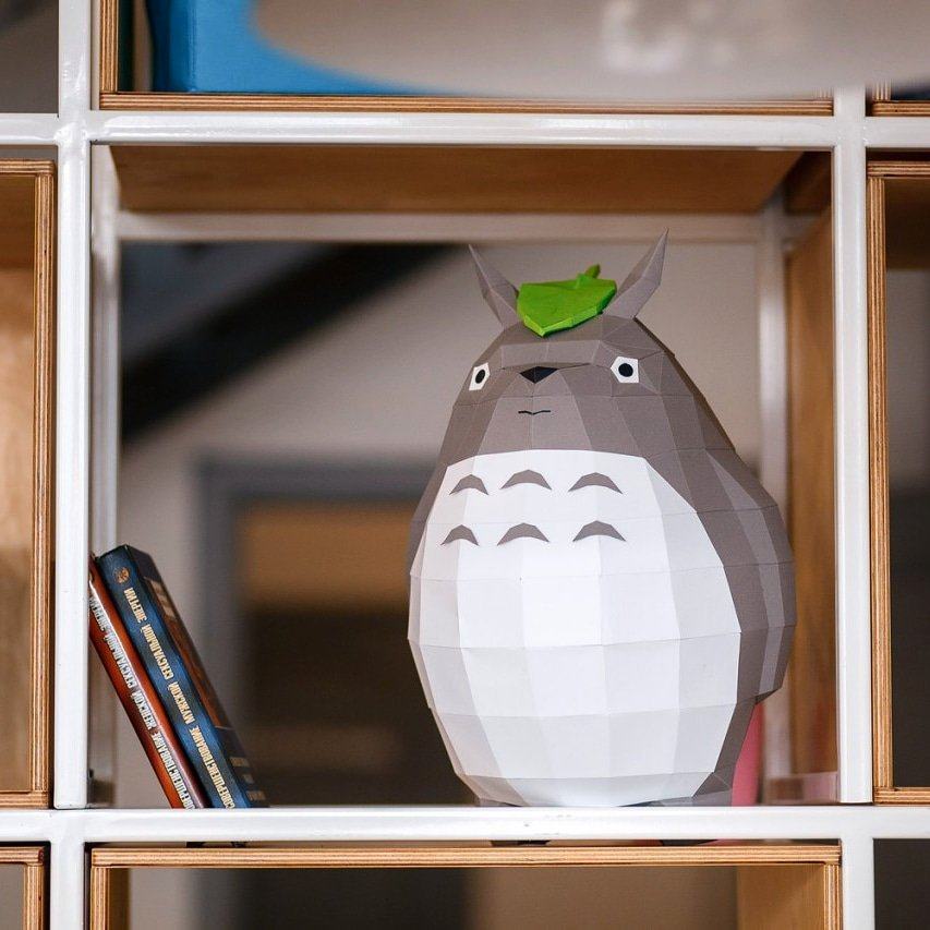 厘米宫崎骏龙猫3d模型diy手工纸模摆件玩具动漫游戏纸模