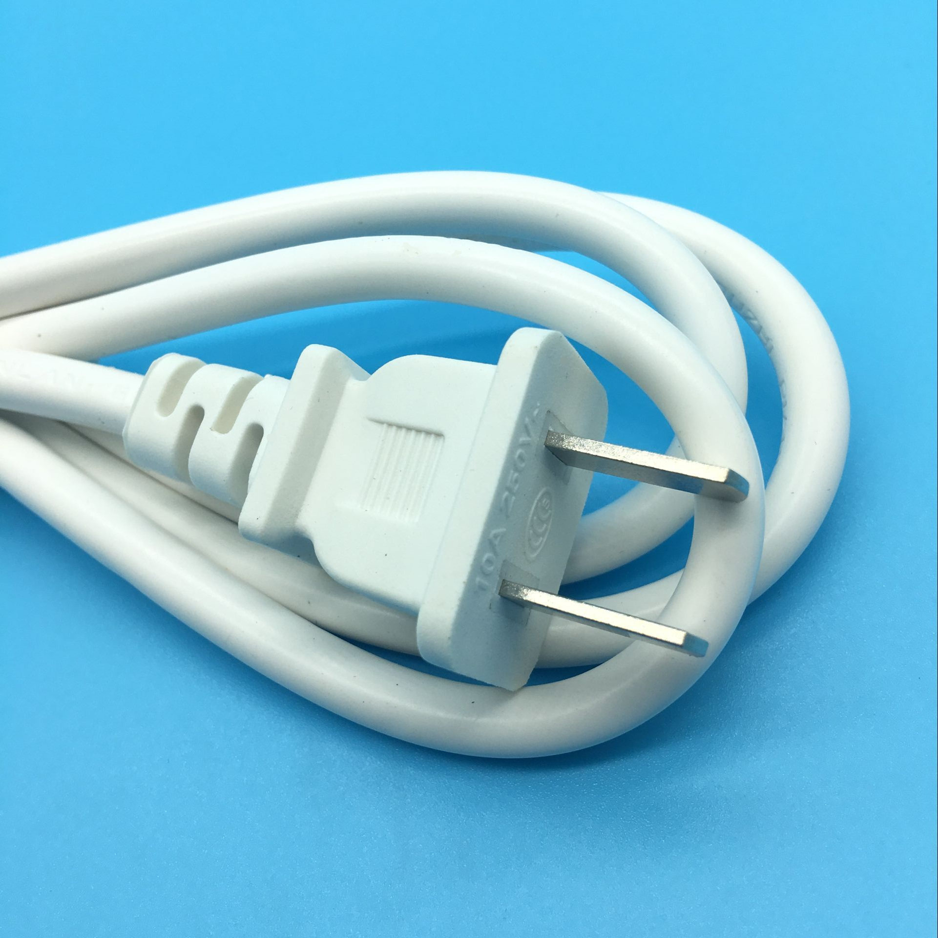 国标电源线电源插头二脚两孔二插两项两插连接线连接线