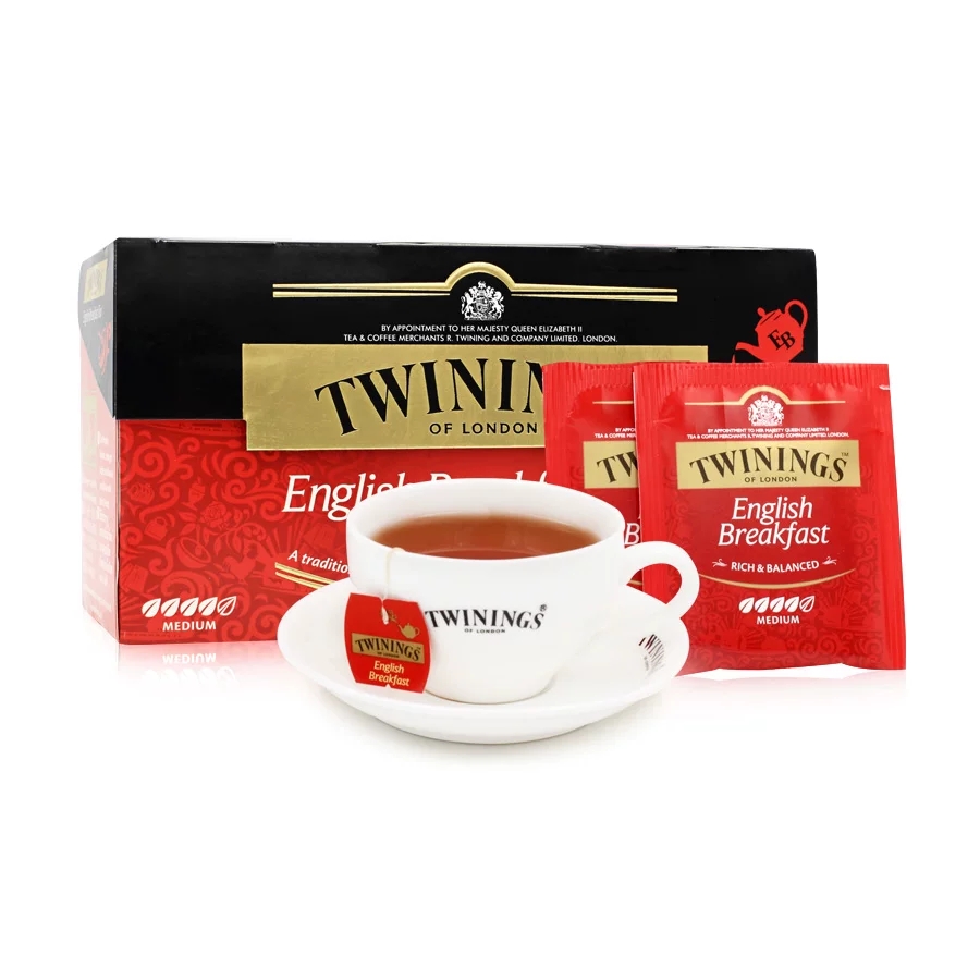 川宁twinings英式早餐红茶茶叶25片进口袋泡茶包烘焙其它红茶