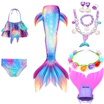 Mermaid tail ຊຸດລອຍນ້ໍາສາທາລະນະເດັກນ້ອຍ mermaid costume ເດັກຍິງແບ່ງປັນຮ່າງກາຍຂອງມະນຸດເດັກຍິງຫາງ mermaid