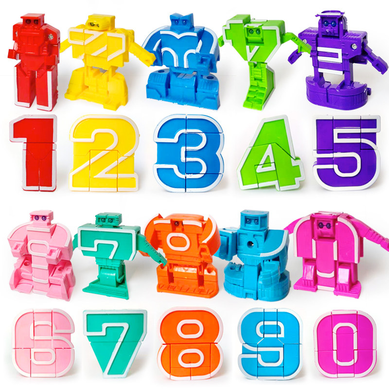 数字变形玩具金刚机器人宝宝益智套装全套儿童儿童机器人